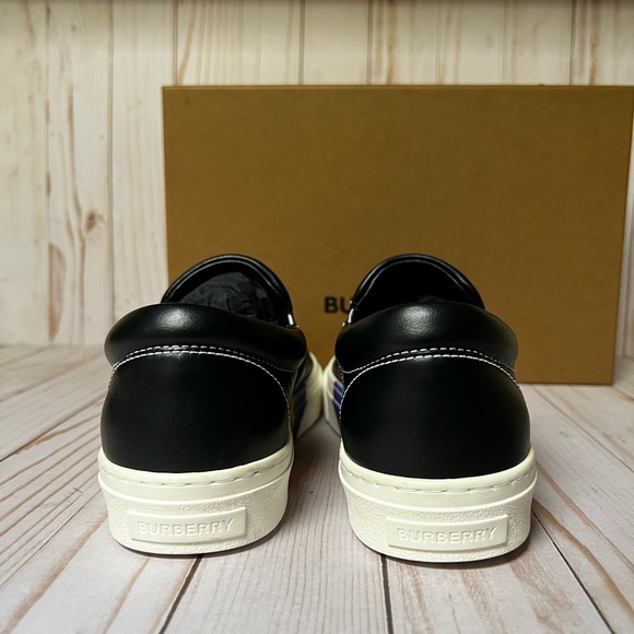 Burberry Thompson Leather Slip-On Sneaker Black 39 / 9 - Picture 6 of 8